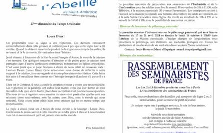 Fip du 27ème dimanche 2023, bannière