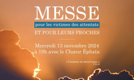 Messe pour les victimes des attentats 2024 - Tract