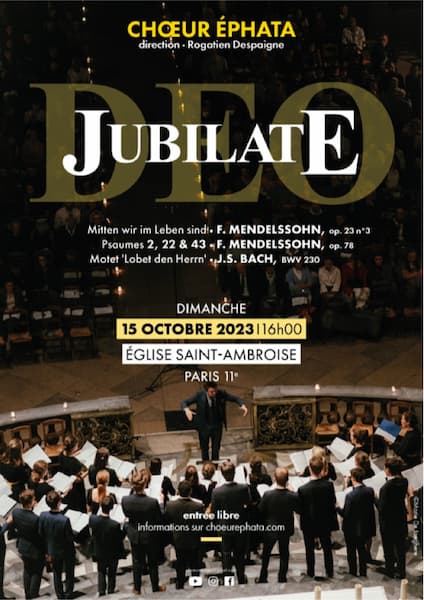 concert Chœur Ephata à Saint Ambroise, affiche