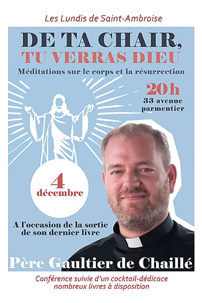 lundis de Saint-Ambroise, père Gaultier de Chaillé, affiche