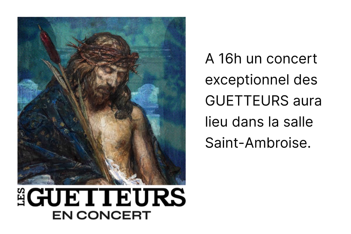 Concert des GUETTEURS - Flyer - Salle Saint Ambroise