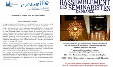Fip du 34ème dimanche 2023, Jésus Christ Roi, flyer