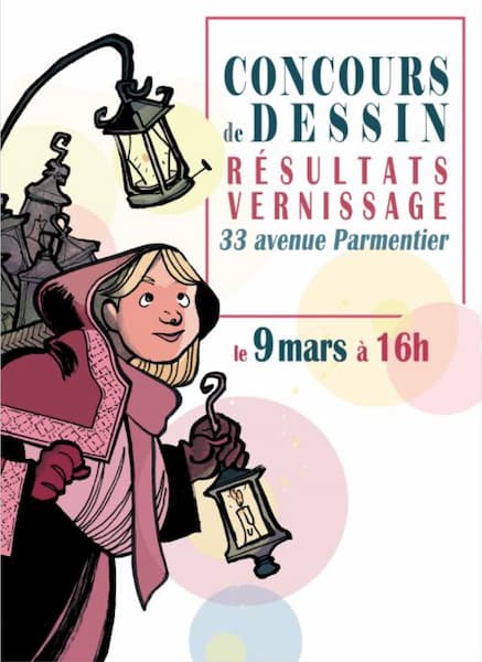 Vernissage du Concours dessin des petites mains dyptique - mars 2024