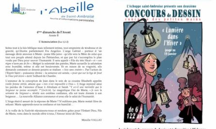 Fip du 38ème dimanche 2023, 4ème dimanche de l'Avent, flyer