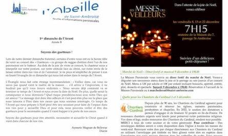 Fip du 35ème dimanche 2023, 1er dimanche de l'Avent, flyer