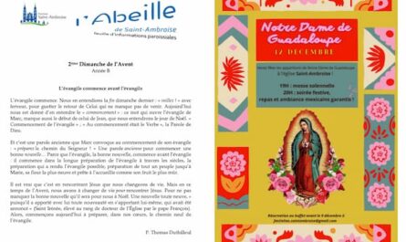 Fip du 36ème dimanche 2023, 2ème dimanche de l'Avent, flyer