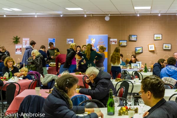Stand du marché de Noël de Saint Ambroise