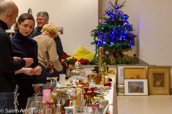 Stand du marché de Noël de Saint Ambroise