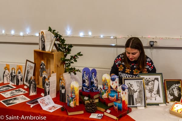 Stand du marché de Noël de Saint Ambroise