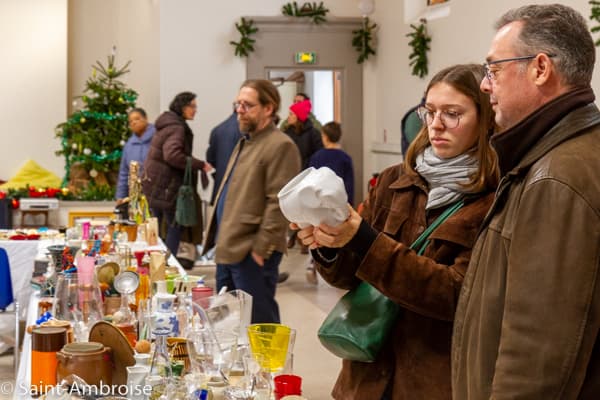 Stand du marché de Noël de Saint Ambroise