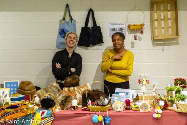 Stand du marché de Noël de Saint Ambroise