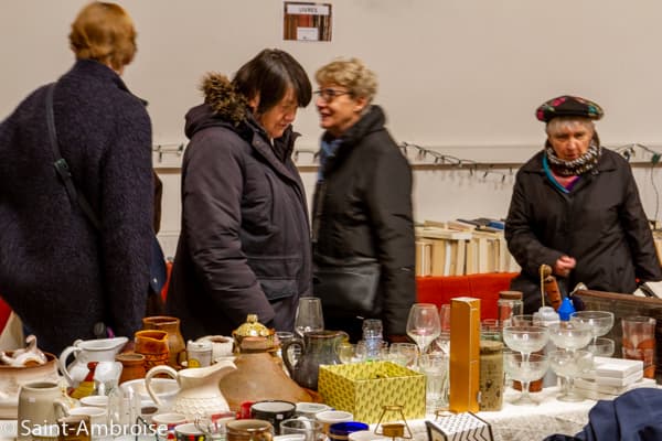 Stand du marché de Noël de Saint Ambroise