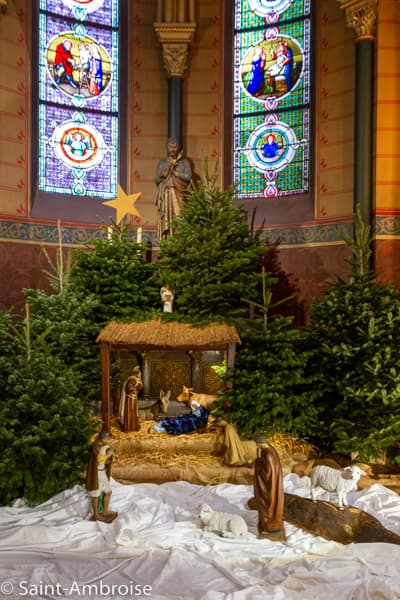 Crèche de Noël à Saint Ambroise
