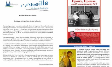 Fip du 4ème dimanche de Carême 2024, flyer