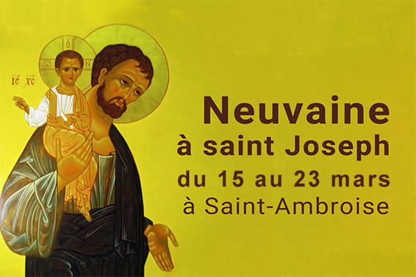 Neuvaine à Saint Joseph 2025 - Bannière