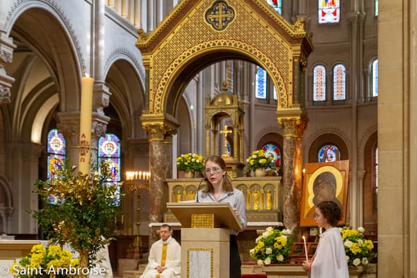 Les baptêmes de Pâques, enfants 2024 à Saint Ambroise