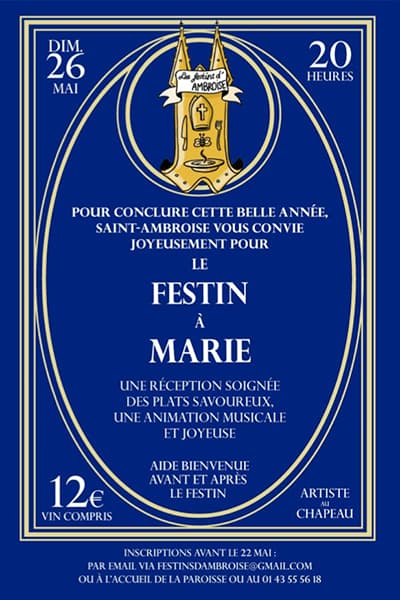 Festins d’Ambroise - Festin à Marie