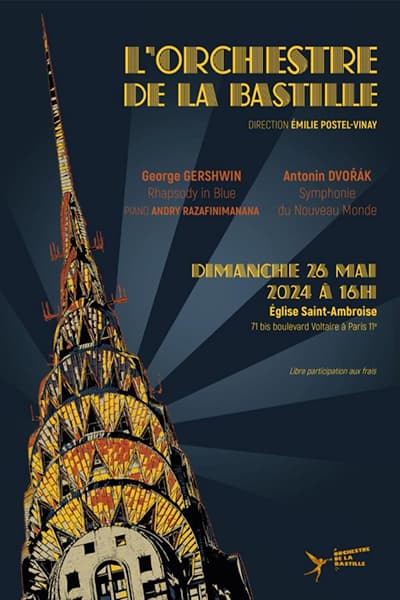 Concert de l’Orchestre de la Bastille : Symphonie du nouveau monde