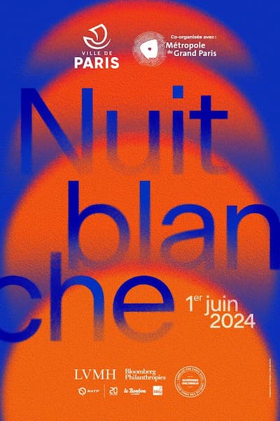 Nuit blanche Paris 2024, affiche