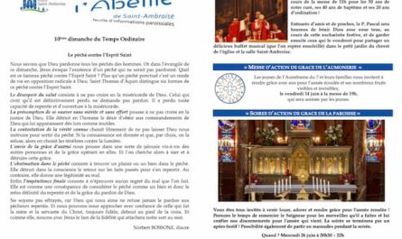 FIP 10eme dimanche du Temps ordinaire 2024 Flyer
