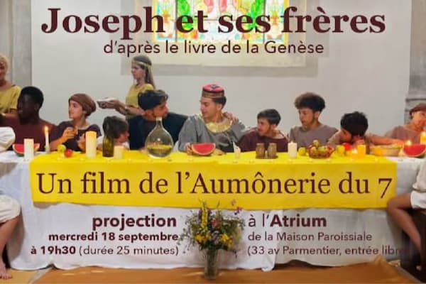 Messe de rentrée de l'aumônerie 2024, affiche