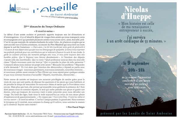 Feuille paroissiale du 23ème dimanche du Temps Ordinaire
