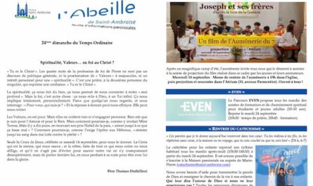 FIP 24eme dimanche du Temps ordinaire 2024
