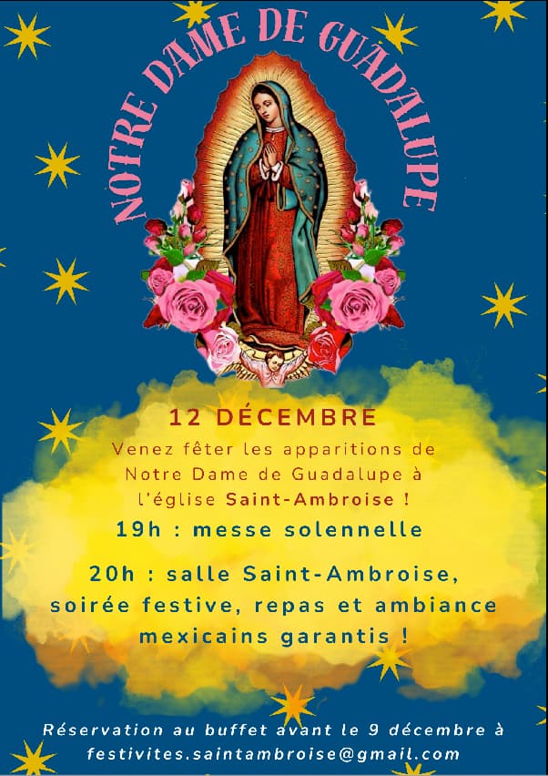 Vierge de Guadalupe, messe solennelle 2024