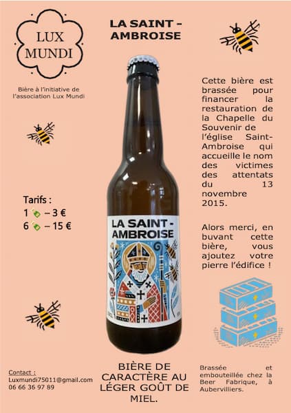 Bière Saint-Ambroise, Lux Mundi