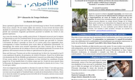 FIP 29eme dimanche du Temps ordinaire 2024 flyer