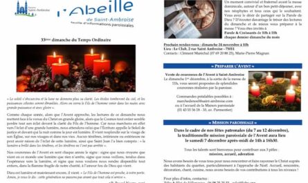 FIP 33eme dimanche du Temps ordinaire flyer