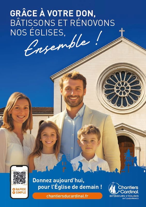 Affiche quête 2025, Chantiers du Cardinal