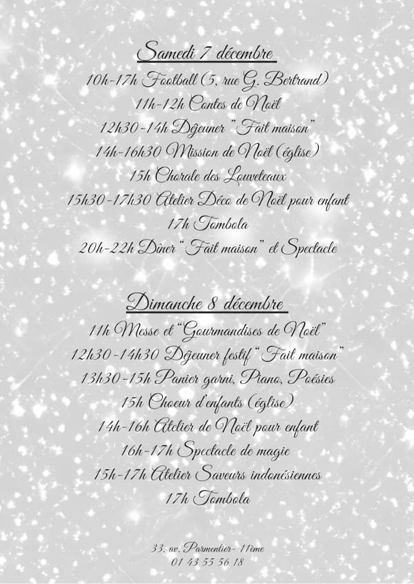 marché de Noël 2024-Flyer verso