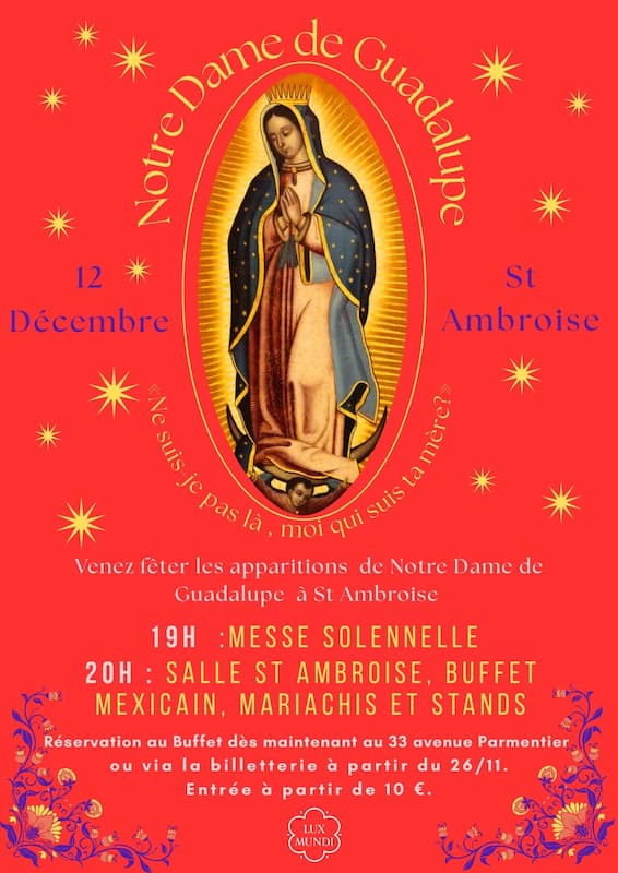 Vierge de Guadalupe, messe solennelle 2025