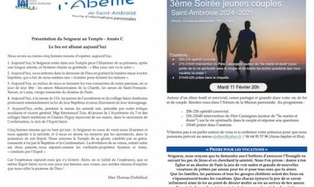 FIP Presentation du Seigneur au Temple 2025 Flyer