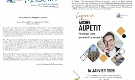 FIP Bapteme du Seigneur 2025 flyer
