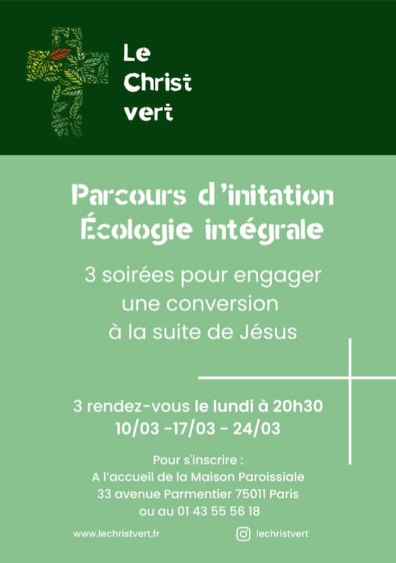 Carême 2025, affiche parcours écologie intégrale