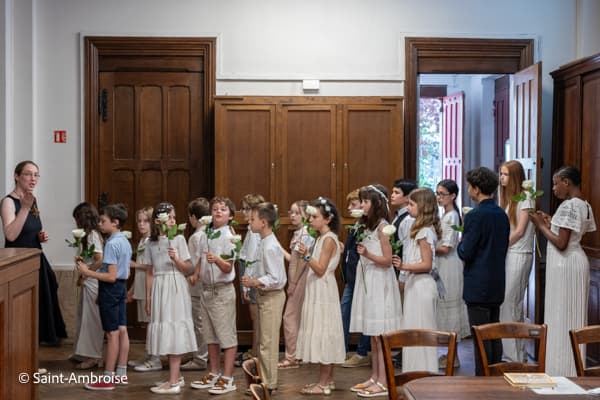 1ère communion 2025 des enfants à Saint Ambroise
