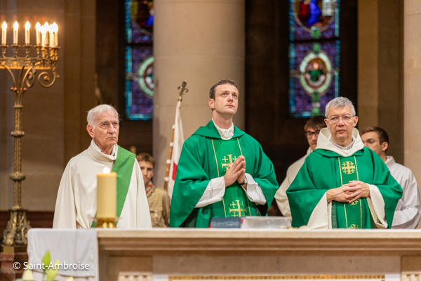 Messe de rentrée paroissiale 2025, Père Christophe AUBANELLE, Père Antoine de Pontevès