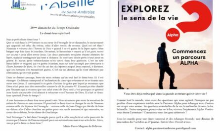 Feuille paroissiale du 28e dimanche TO 2025