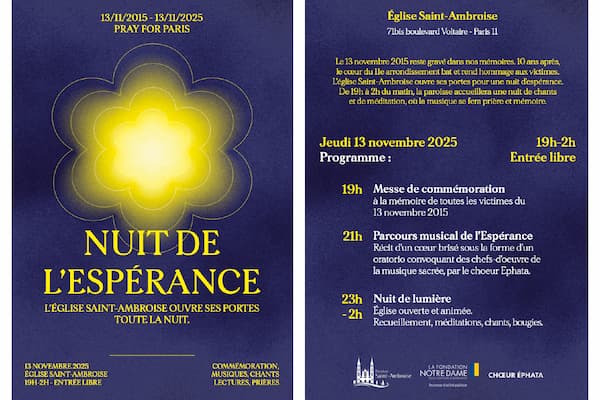Feuille paroissiale spéciale Nuit de l’Espérance