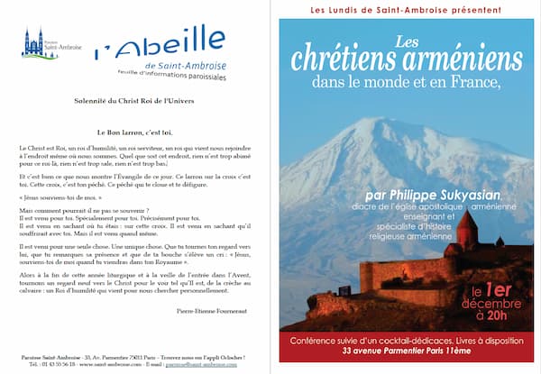 Feuille paroissiale Solennité du Christ Roi 2025