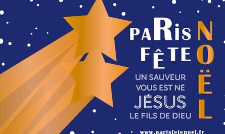 Paris fête Noël, affiche