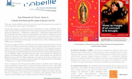 Feuille paroissiale du 2e dimanche de l'Avent
