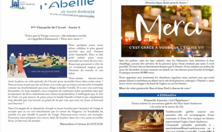 Feuille paroissiale du 4e dimanche de l'Avent