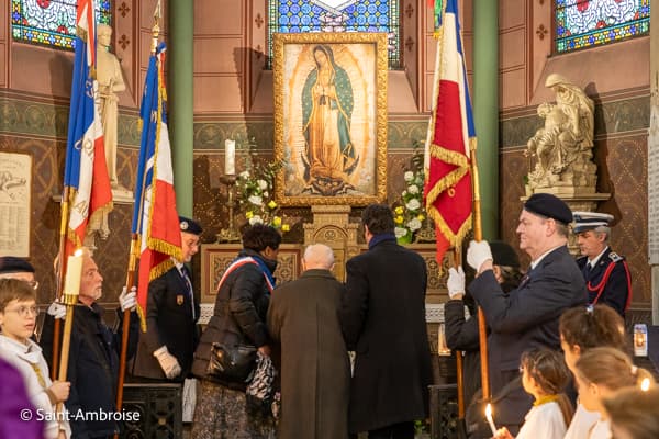 Souvenir Français, messe pour les morts pour la France à Saint Ambroise
