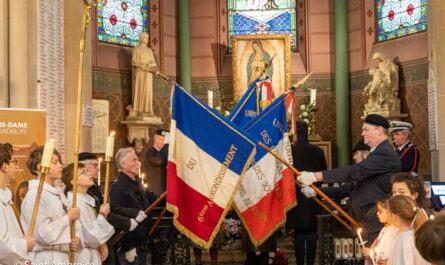 Souvenir Français, messe pour les morts pour la France à Saint Ambroise