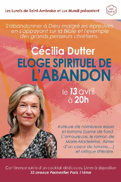 Lundis Saint Ambroise - Cécilia Dutter