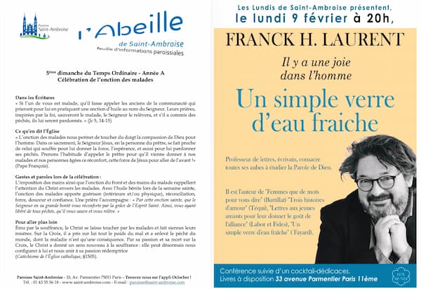 Feuille paroissiale – 5e dimanche du Temps Ordinaire – Année A