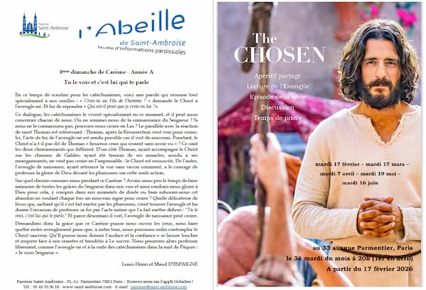 Feuille paroissiale – 4e dimanche de Carême – Année A